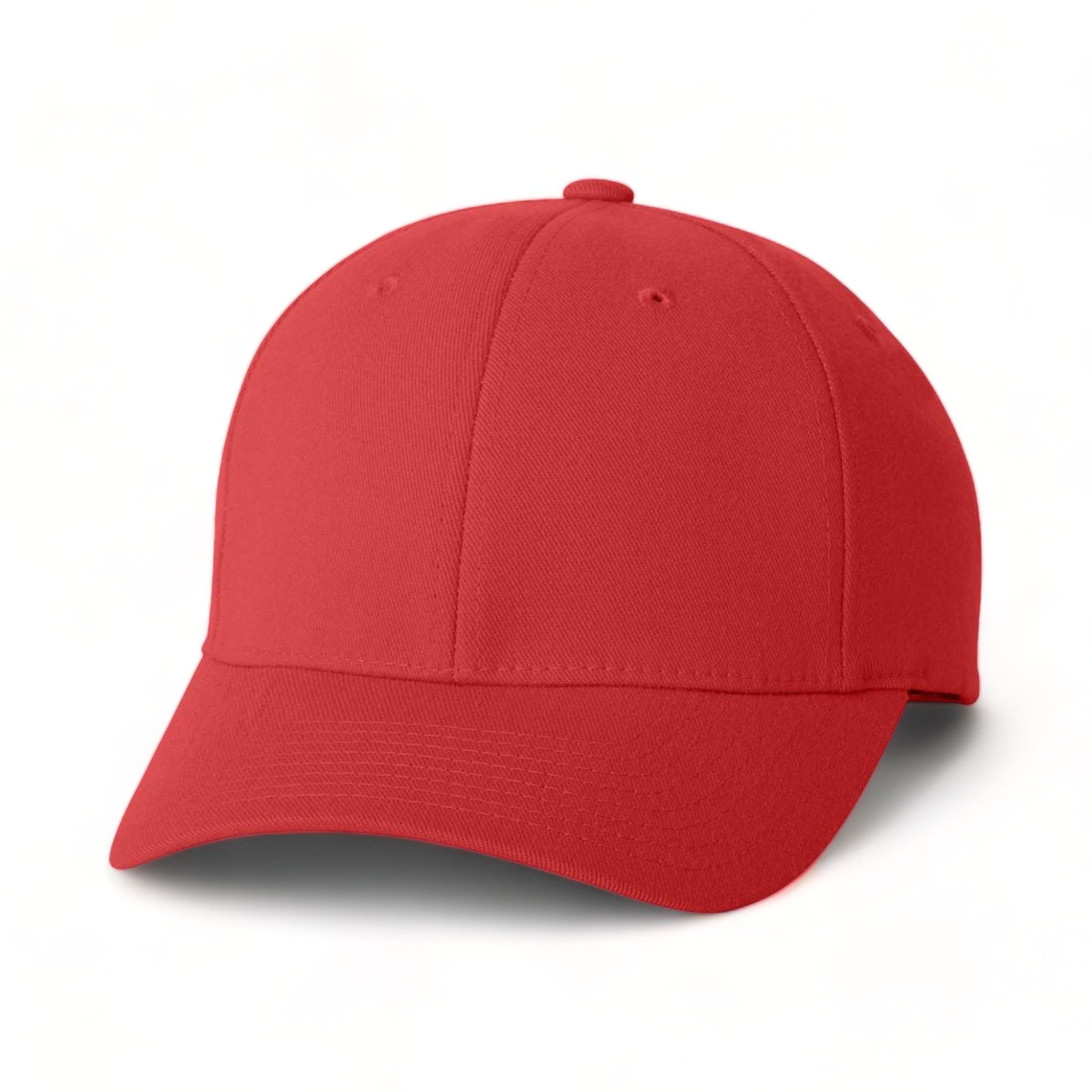 Front view of Flexfit 6580 custom hat in red