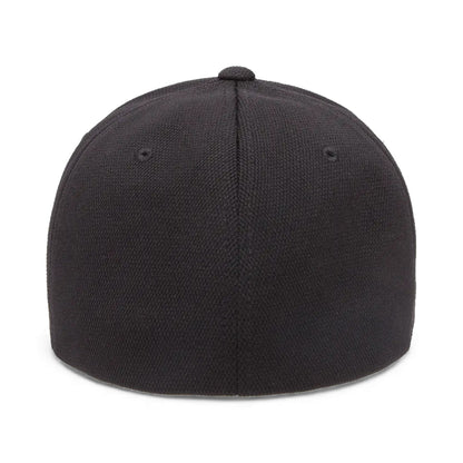 Back view of Flexfit 6597 custom hat in black