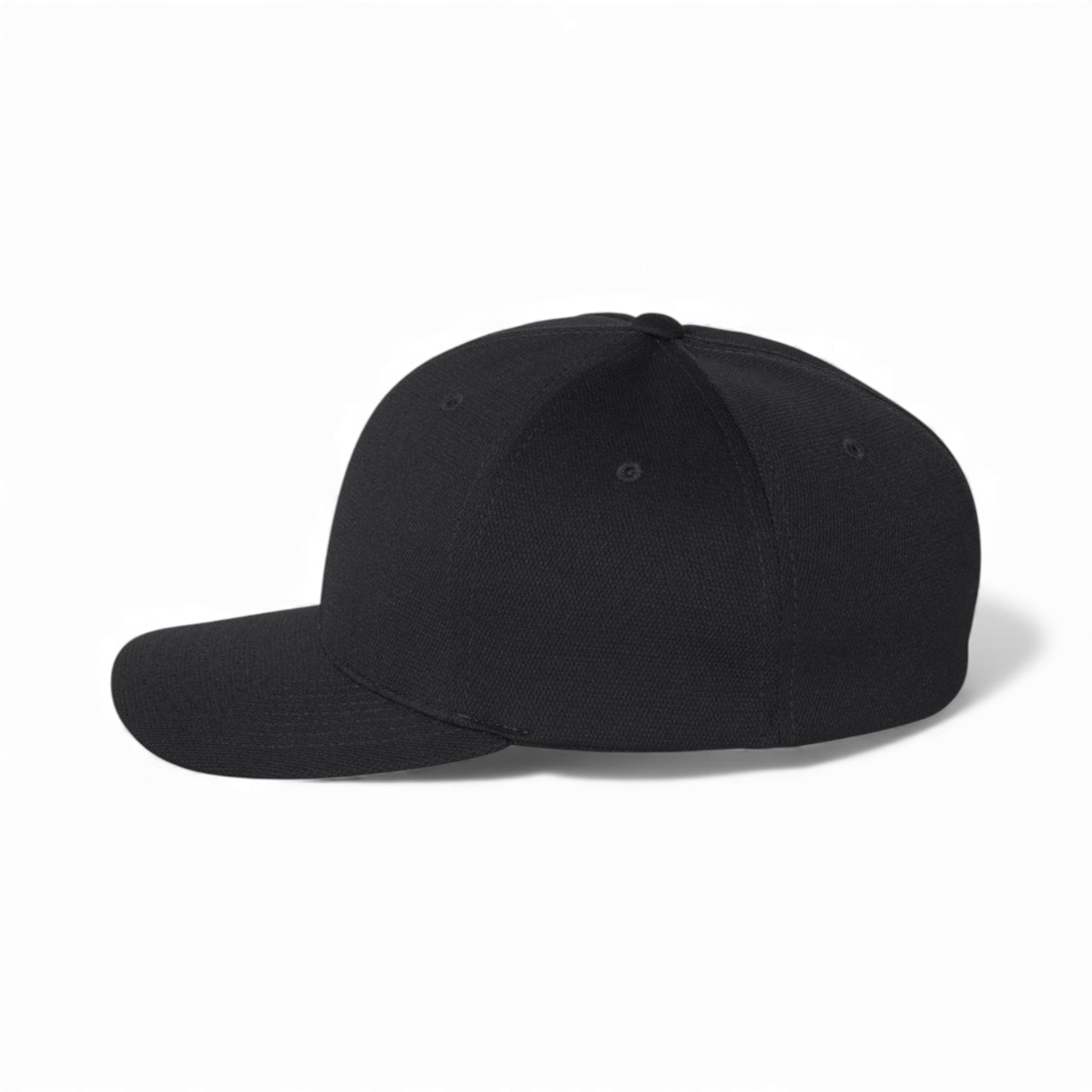 Left side view of Flexfit 6597 custom hat in black
