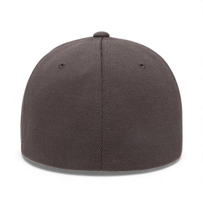 Back view of Flexfit 6597 custom hat in grey