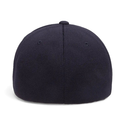 Back view of Flexfit 6597 custom hat in navy