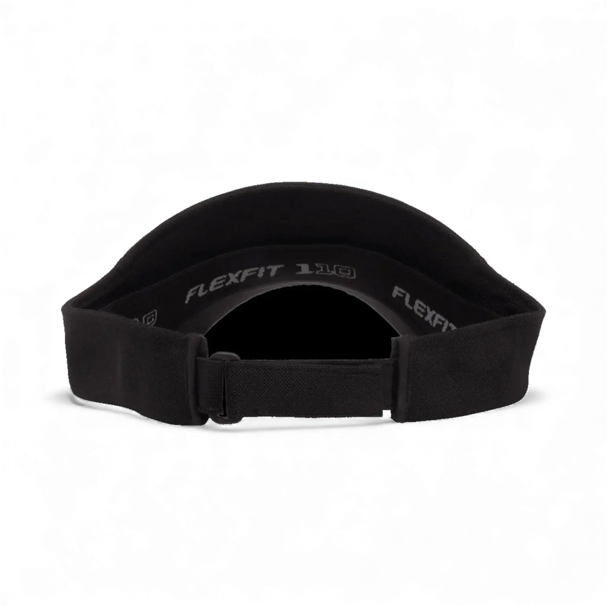 Back view of Flexfit 8110 custom hat in black