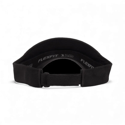 Back view of Flexfit 8110 custom hat in black