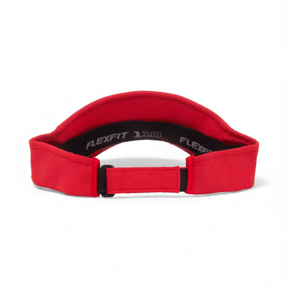 Back view of Flexfit 8110 custom hat in red