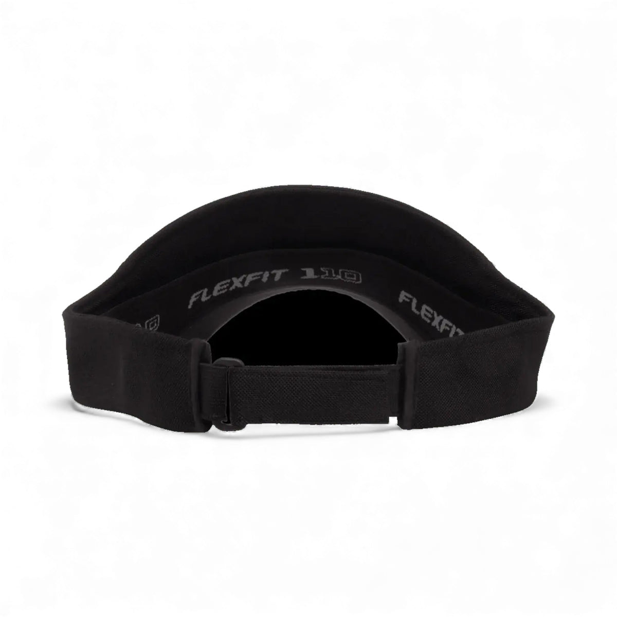 Back view of Flexfit 8110 custom hat in black