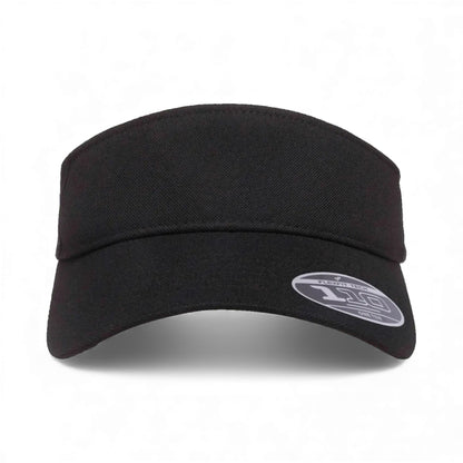 Front view of Flexfit 8110 custom hat in black