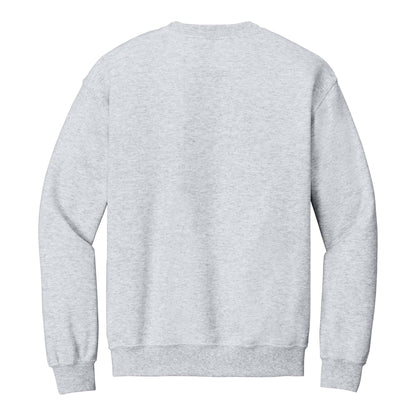 Gildan 18000 custom crewneck in ash, back view
