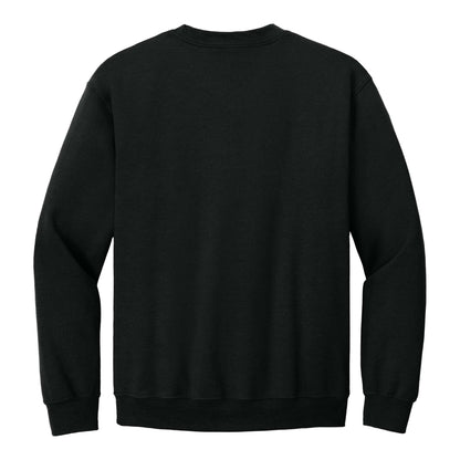 Gildan 18000 custom crewneck in black, back view