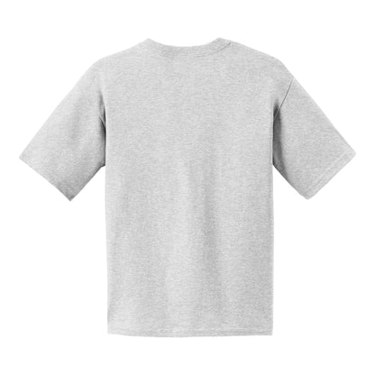 Gildan 2000B custom short sleeve t-shirt in ash, back view