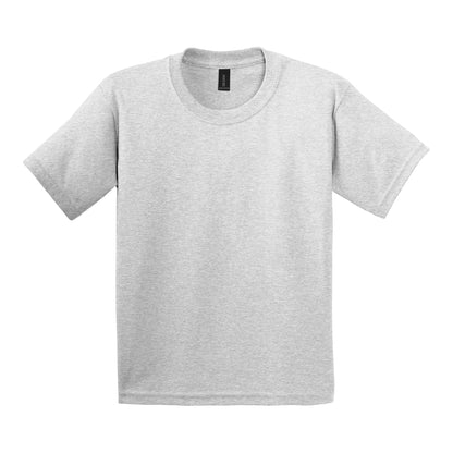 Gildan 2000B custom short sleeve t-shirt in ash, front view