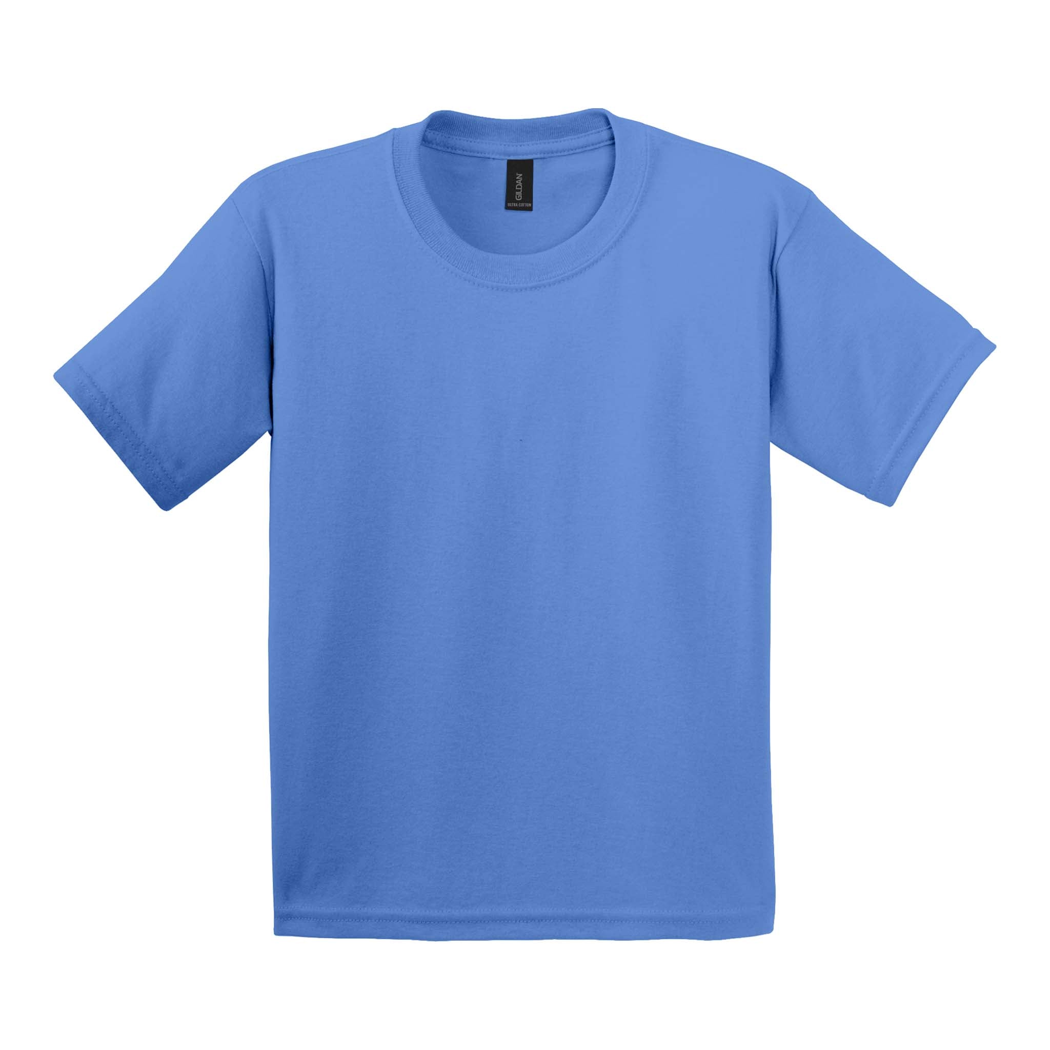 Gildan 2000B custom short sleeve t-shirt in carolina blue, front view