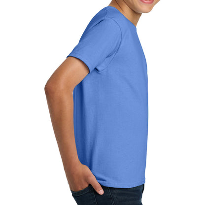 Gildan 2000B custom short sleeve t-shirt in carolina blue, right side view