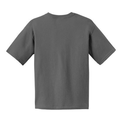 Gildan 2000B custom short sleeve t-shirt in charcoal, back view