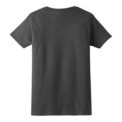 Gildan 2000L custom short sleeve t-shirt in charcoal, back view