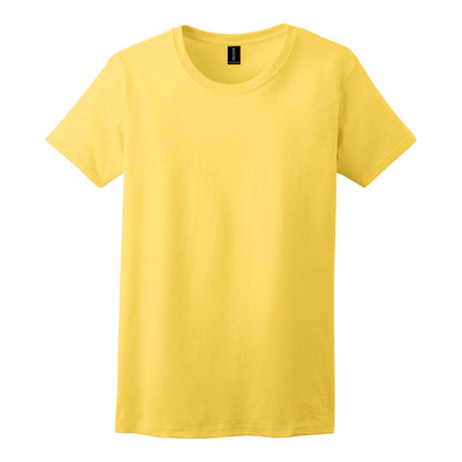 Gildan 2000L custom short sleeve t-shirt in daisy, front view