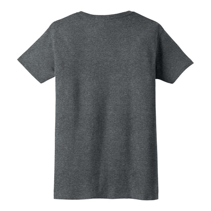 Gildan 2000L custom short sleeve t-shirt in dark heather, back view