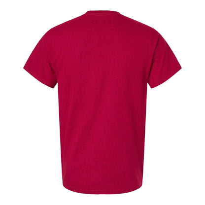 Gildan 2000 custom short sleeve t-shirt in antique cherry red, back view