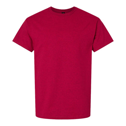 Gildan 2000 custom short sleeve t-shirt in antique cherry red, front view