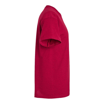 Gildan 2000 custom short sleeve t-shirt in antique cherry red, right side view