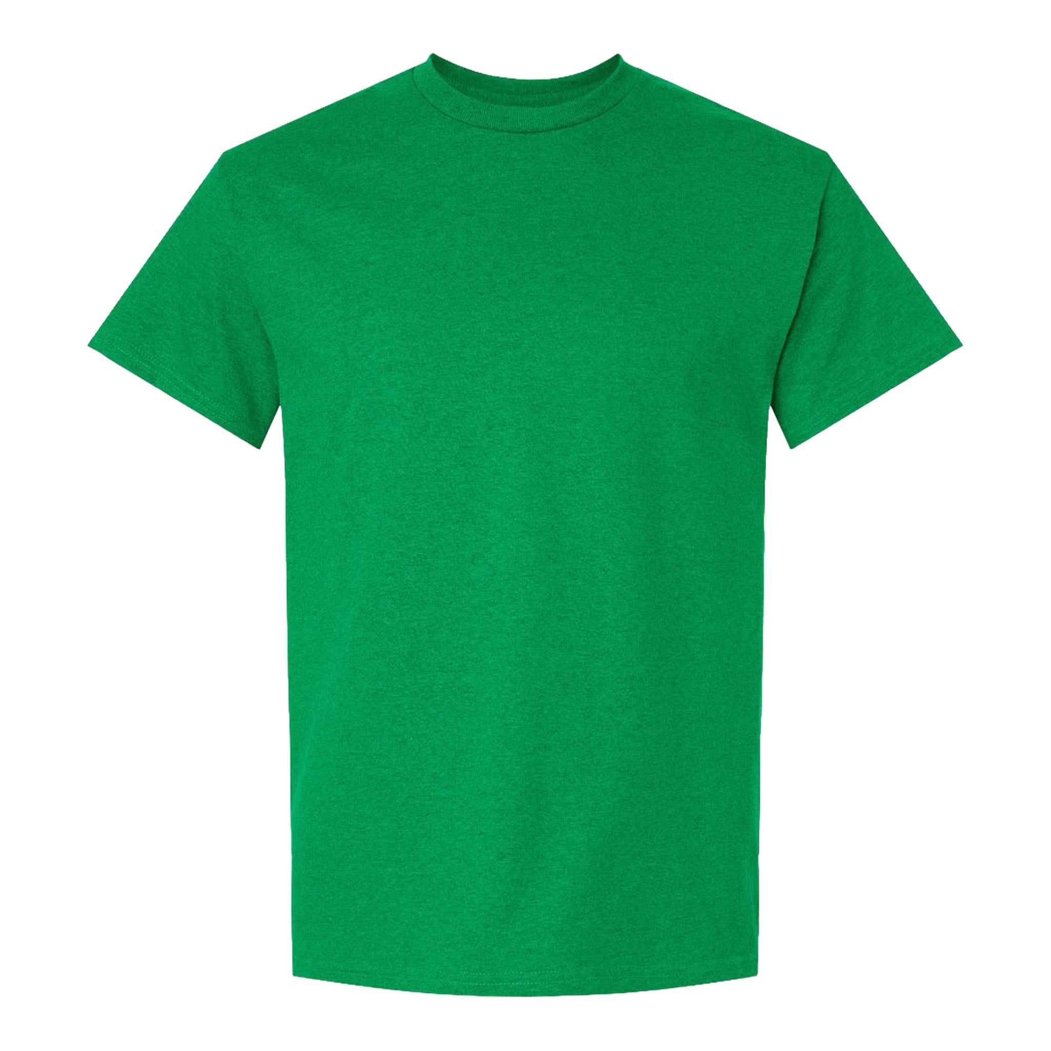Gildan 2000 custom short sleeve t-shirt in antique irish green, front view