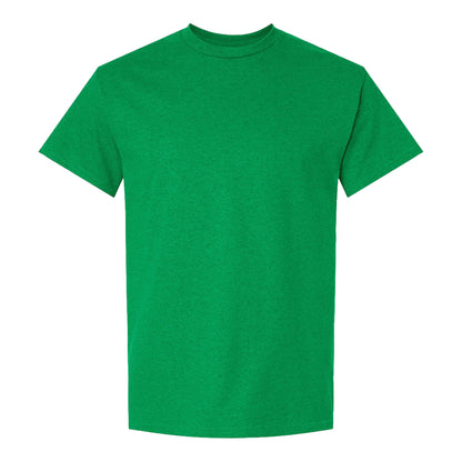 Gildan 2000 custom short sleeve t-shirt in antique irish green, front view
