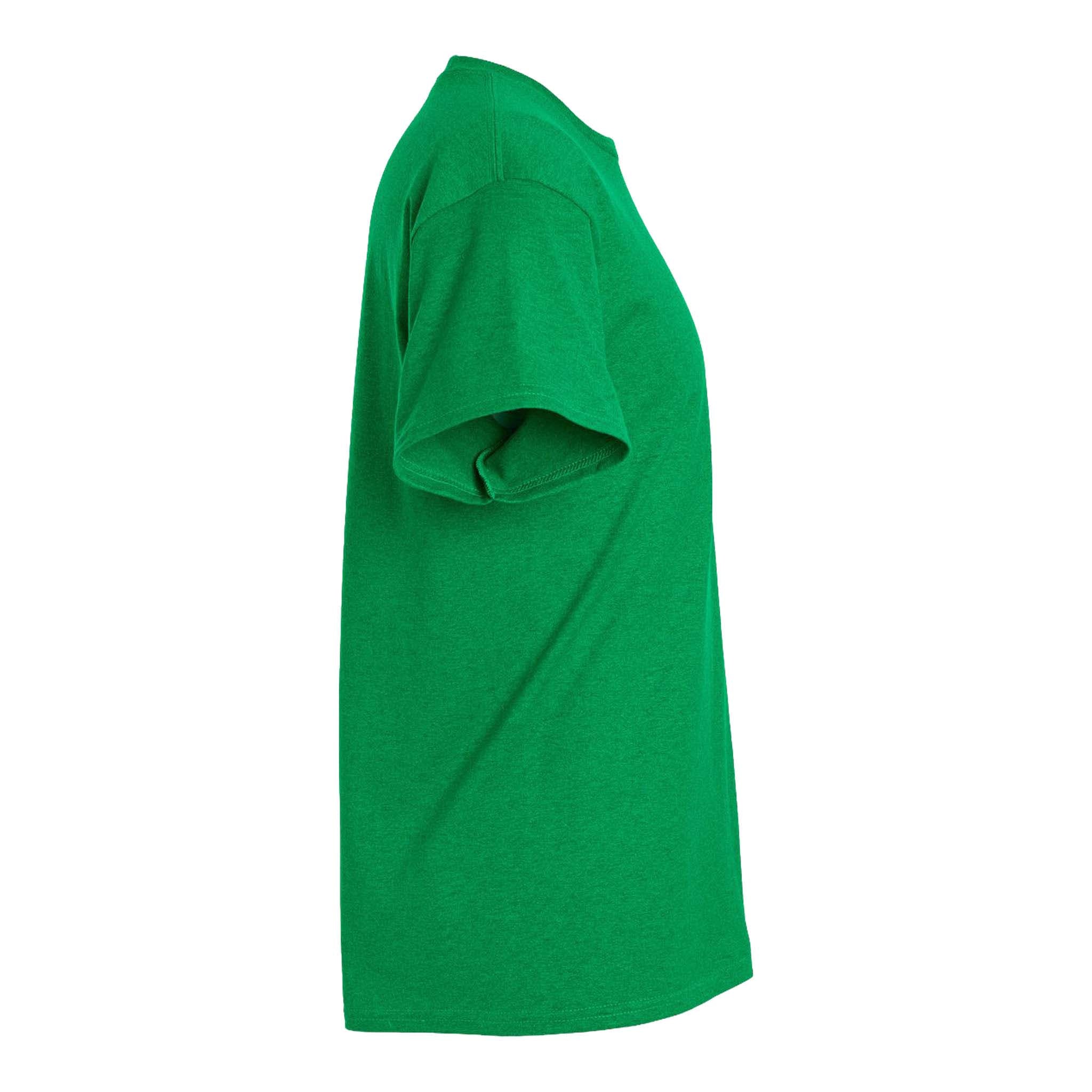 Gildan 2000 custom short sleeve t-shirt in antique irish green, right side view