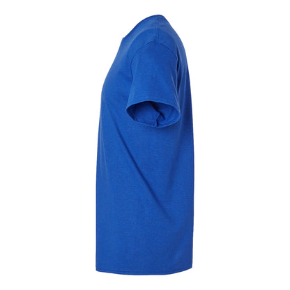Gildan 2000 custom short sleeve t-shirt in antique royal, left side view