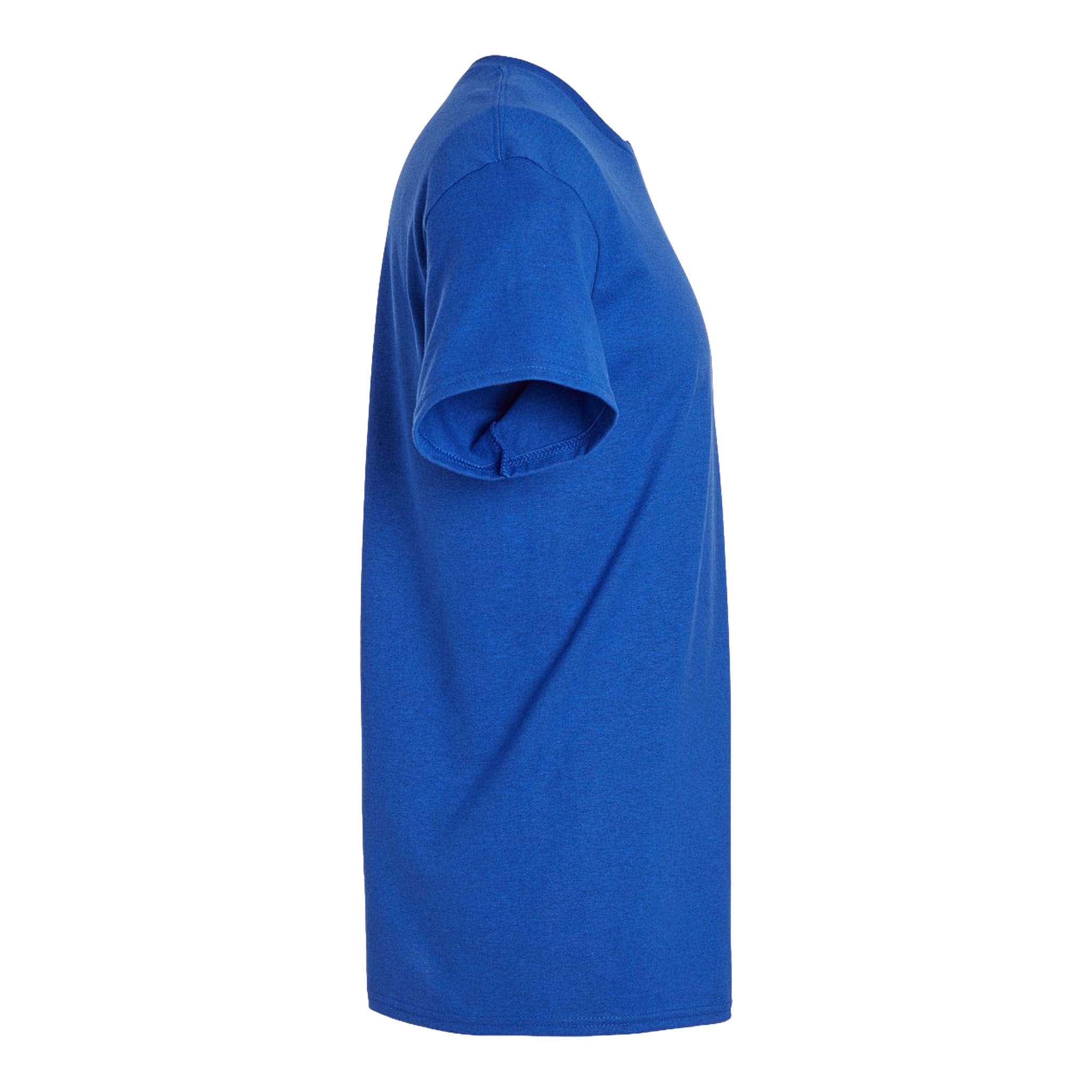 Gildan 2000 custom short sleeve t-shirt in antique royal, right side view