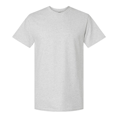 Gildan 2000 custom short sleeve t-shirt in ash, front view