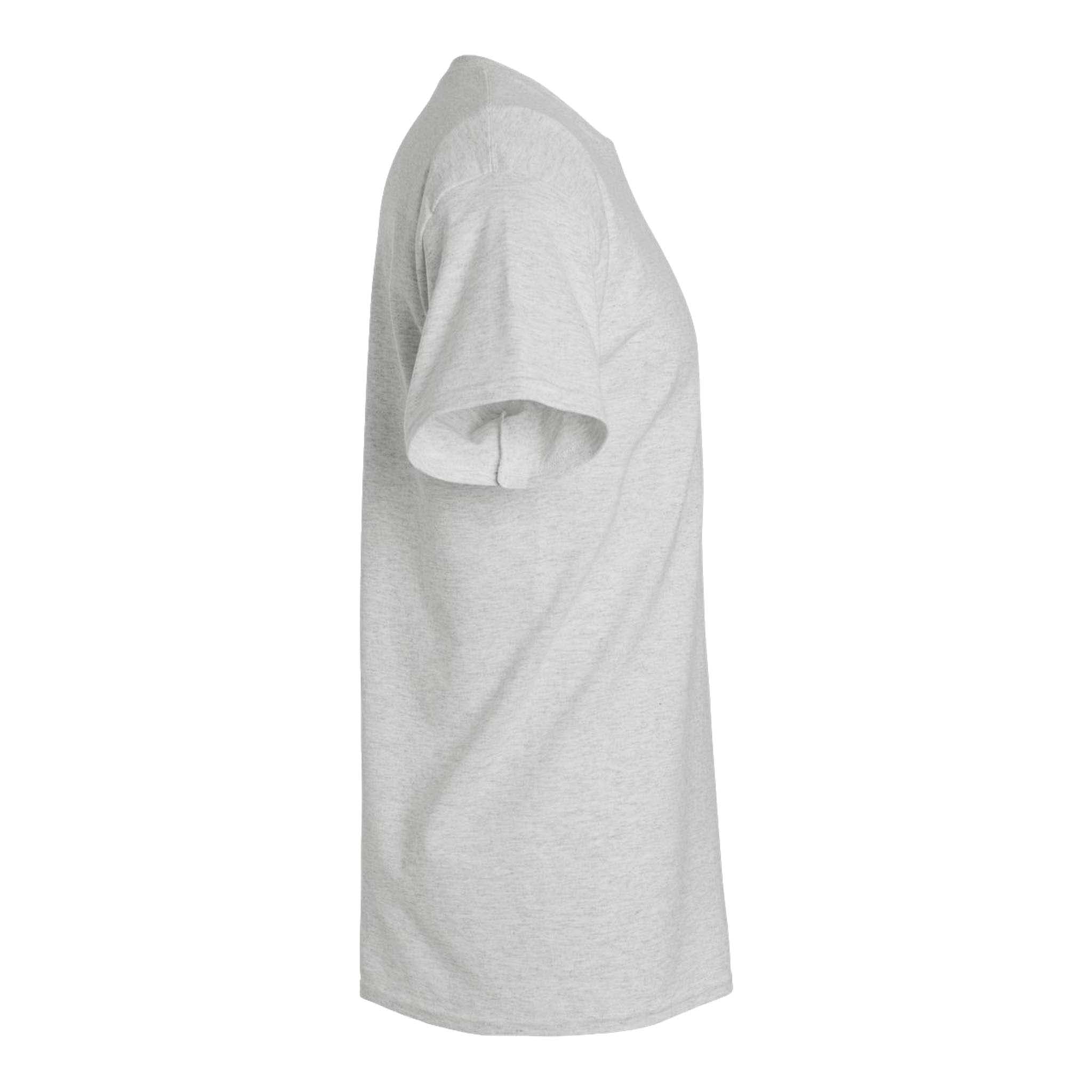 Gildan 2000 custom short sleeve t-shirt in ash, right side view