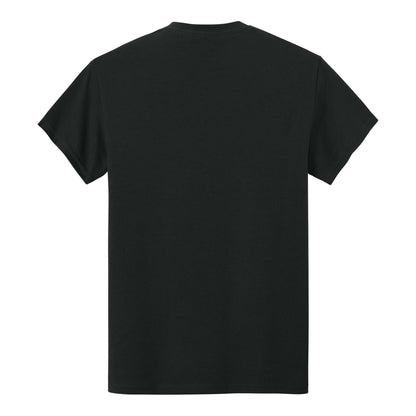 Gildan 2300 custom short sleeve t-shirt in black, back view