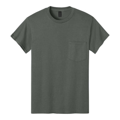 Gildan 2300 custom short sleeve t-shirt in charcoal, front view
