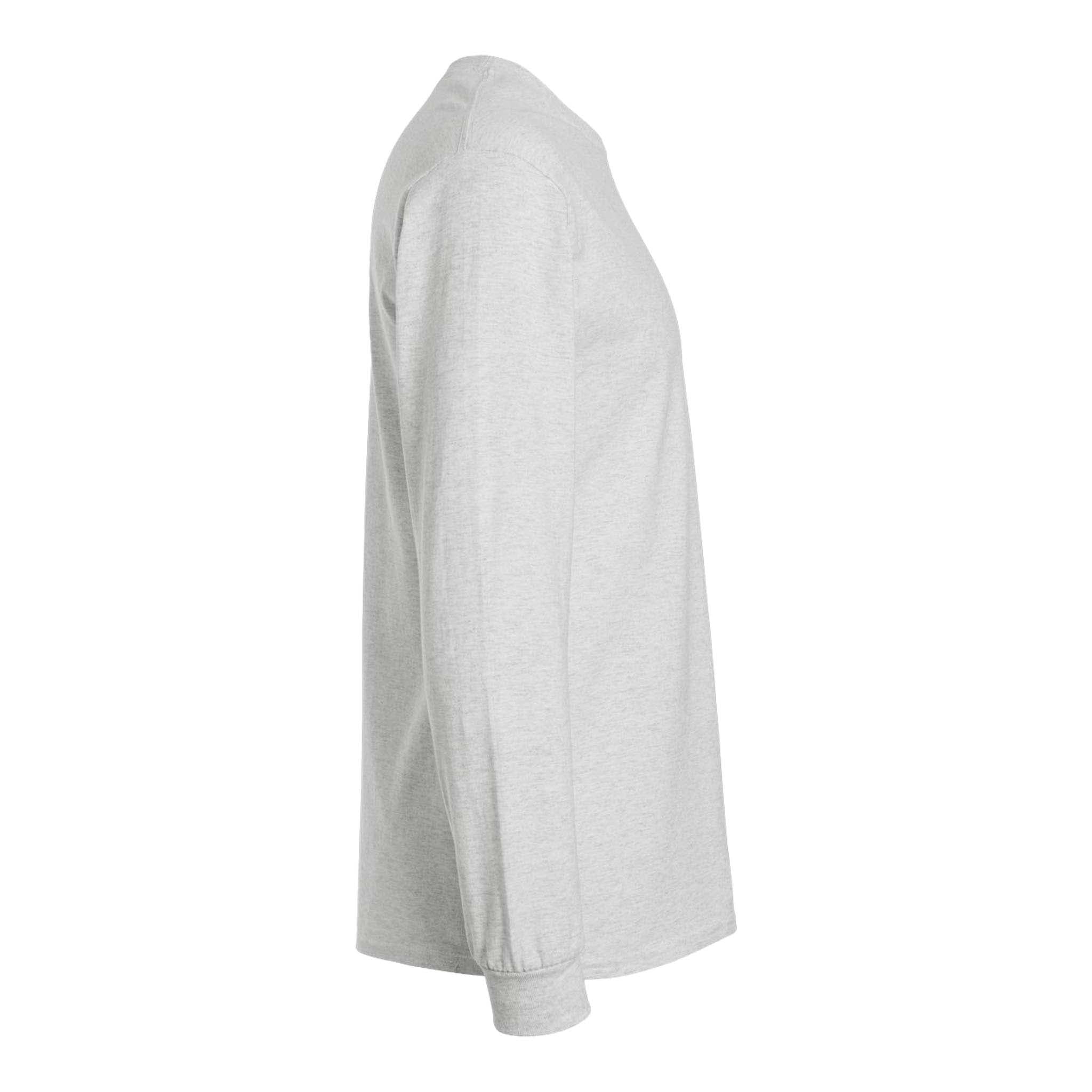Gildan 2400 custom long sleeve t-shirt in ash, right side view