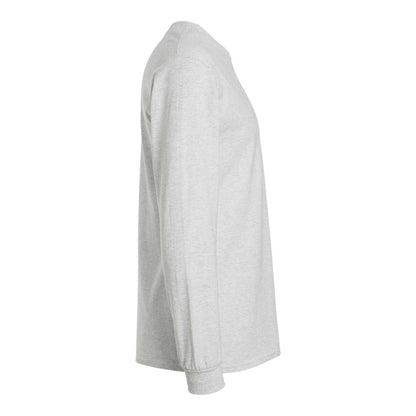 Gildan 2400 custom long sleeve t-shirt in ash, right side view