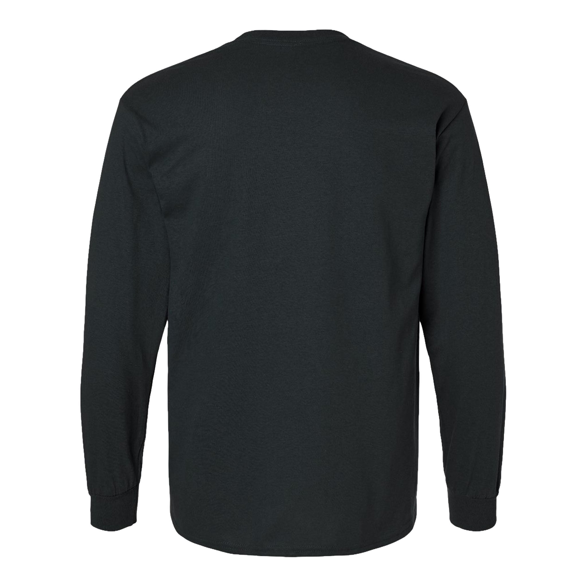 Gildan 2400 custom long sleeve t-shirt in black, back view
