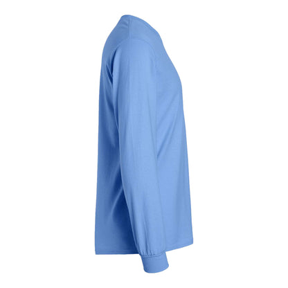Gildan 2400 custom long sleeve t-shirt in carolina blue, right side view