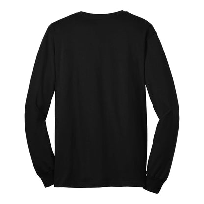 Gildan 2410 custom long sleeve t-shirt in black, back view