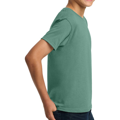 Gildan 5000B custom short sleeve t-shirt in aquatic, right side view