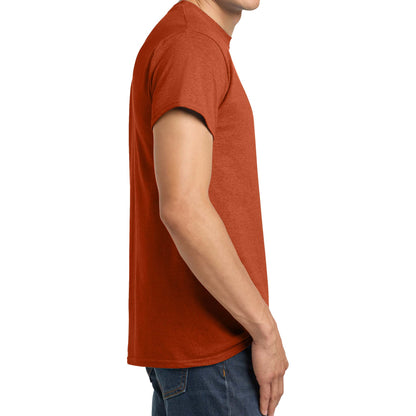 Gildan 5000 custom short sleeve t-shirt in antique orange, right side view