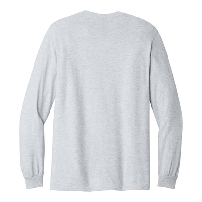 Gildan 5400 custom long sleeve t-shirt in ash, back view