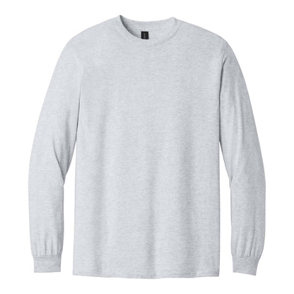 Gildan 5400 custom long sleeve t-shirt in ash, front view