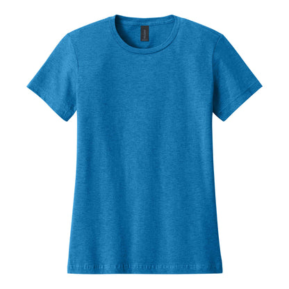 Gildan 64000L custom short sleeve t-shirt in antique sapphire, front view