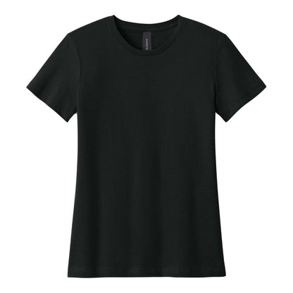 Gildan 64000L custom short sleeve t-shirt in black, front view