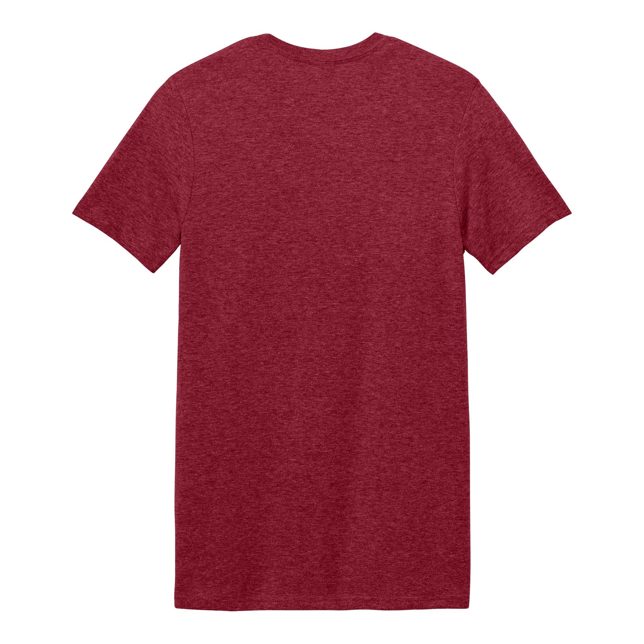 Gildan 64000 custom short sleeve t-shirt in antique cherry red, back view