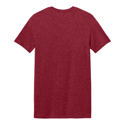 Gildan 64000 custom short sleeve t-shirt in antique cherry red, back view