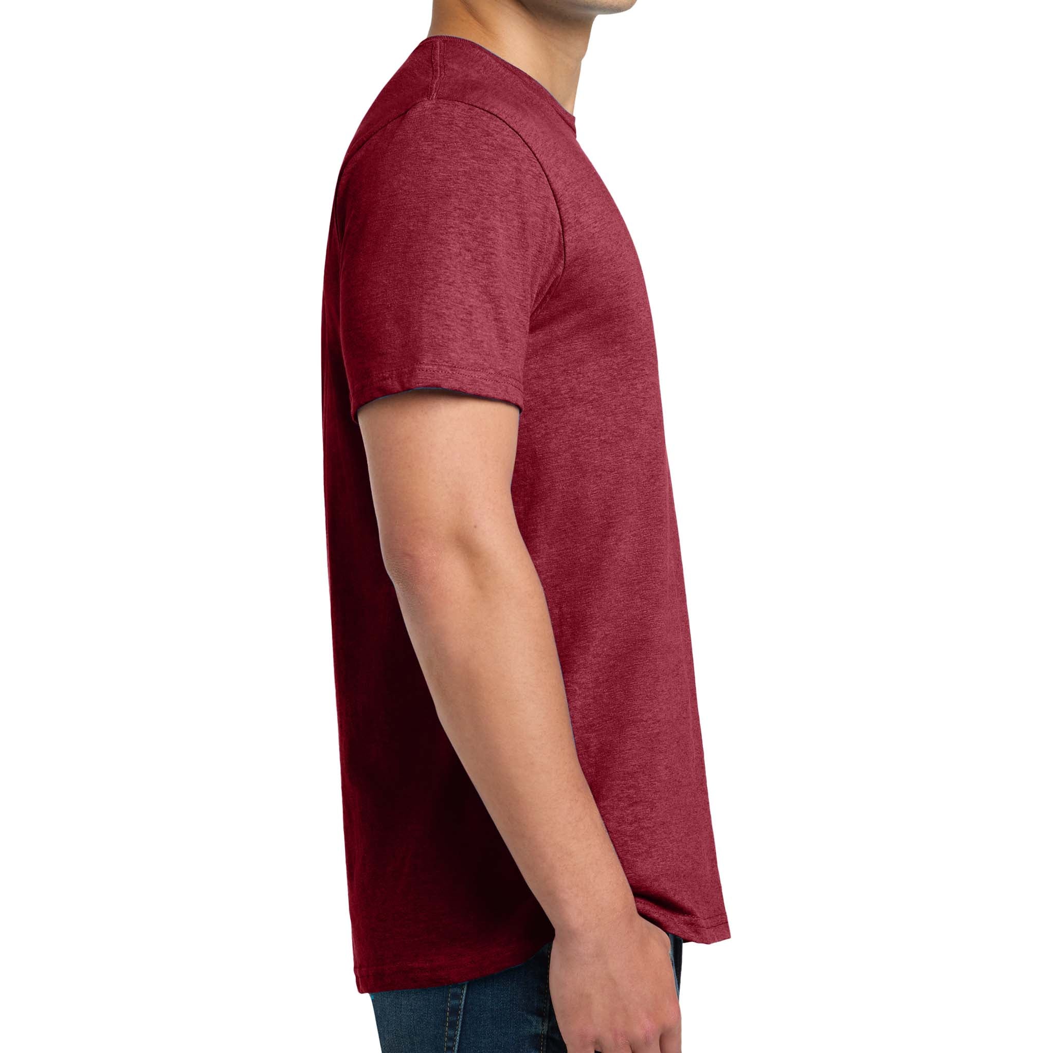 Gildan 64000 custom short sleeve t-shirt in antique cherry red, right side view