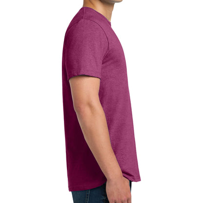 Gildan 64000 custom short sleeve t-shirt in antique heliconia, right side view
