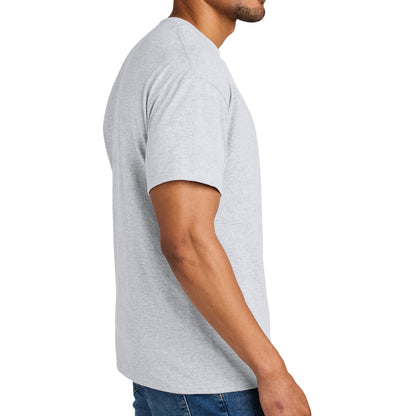 Gildan 8000 custom long sleeve t-shirt in ash, right side view