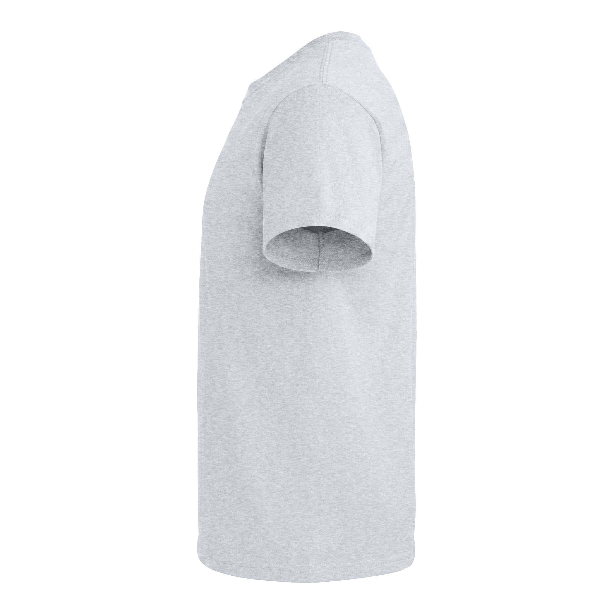 Gildan 8000 custom short sleeve t-shirt in ash, left side view