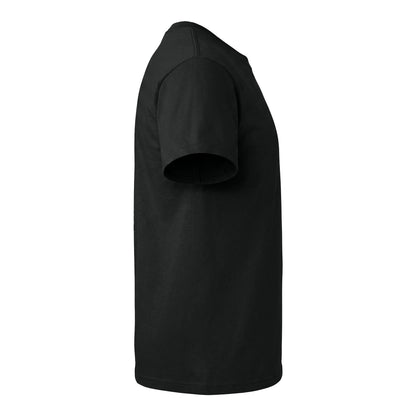 Gildan 8000 custom short sleeve t-shirt in black, right side view